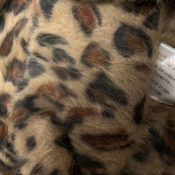 Topshop fuzzy leopard hat - Picture 2 of 5